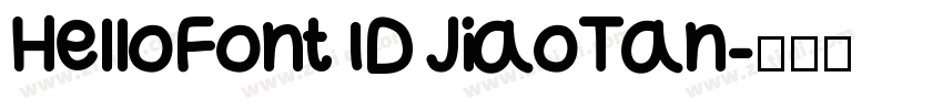 HelloFont ID JiaoTan字体转换